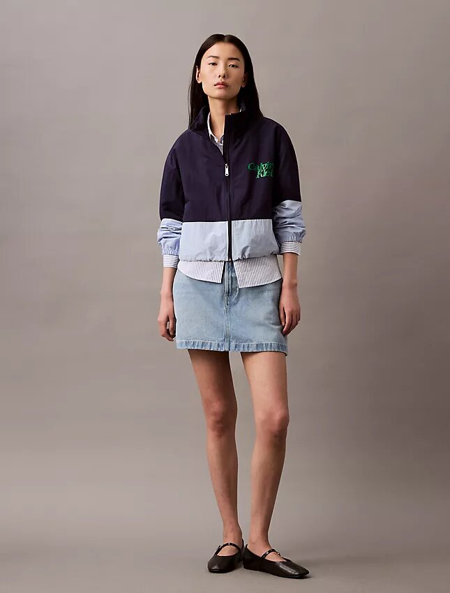 Colorblock Nylon Zip Jacket Colorblock Nylon Zip Jacket