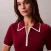 Colorblock Trim Midi Dress Colorblock Trim Midi Dress