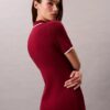 Colorblock Trim Midi Dress Colorblock Trim Midi Dress