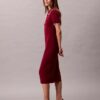 Colorblock Trim Midi Dress Colorblock Trim Midi Dress