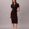 Colorblock Trim Midi Dress Colorblock Trim Midi Dress