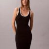 Colorblock Trim Sleeveless Dress Colorblock Trim Sleeveless Dress
