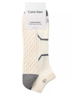 Combed Cotton 3-Pack Cushion No Show Socks