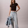 Contour Rib Logo Cropped Tee Contour Rib Logo Cropped Tee