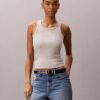 Contour Rib Logo Graphic Tank Top