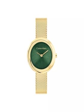 Contoured Bezel Oval Dial Watch
