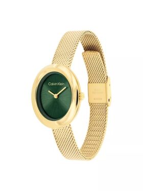 Contoured Bezel Oval Dial Watch