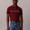 Contrast Piping Quarter Zip Polo Shirt Contrast Piping Quarter Zip Polo Shirt