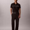 Contrast Piping Quarter Zip Polo Shirt Contrast Piping Quarter Zip Polo Shirt