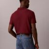 Contrast Piping Quarter Zip Polo Shirt Contrast Piping Quarter Zip Polo Shirt