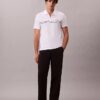 Contrast Piping Quarter Zip Polo Shirt Contrast Piping Quarter Zip Polo Shirt