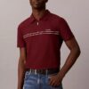 Contrast Piping Quarter Zip Polo Shirt Contrast Piping Quarter Zip Polo Shirt