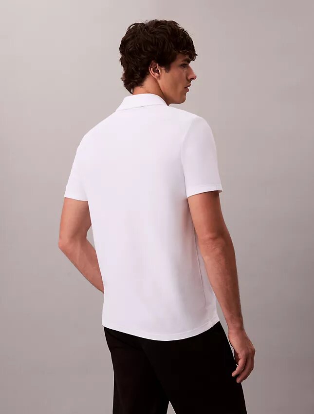 Contrast Piping Quarter Zip Polo Shirt Contrast Piping Quarter Zip Polo Shirt
