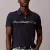 Contrast Piping Quarter Zip Polo Shirt Contrast Piping Quarter Zip Polo Shirt