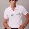 Contrast Piping Quarter Zip Polo Shirt Contrast Piping Quarter Zip Polo Shirt