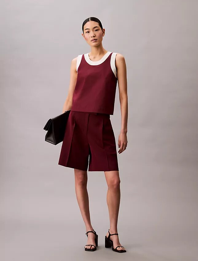 Contrast Trim Relaxed Tank Top Contrast Trim Relaxed Tank Top
