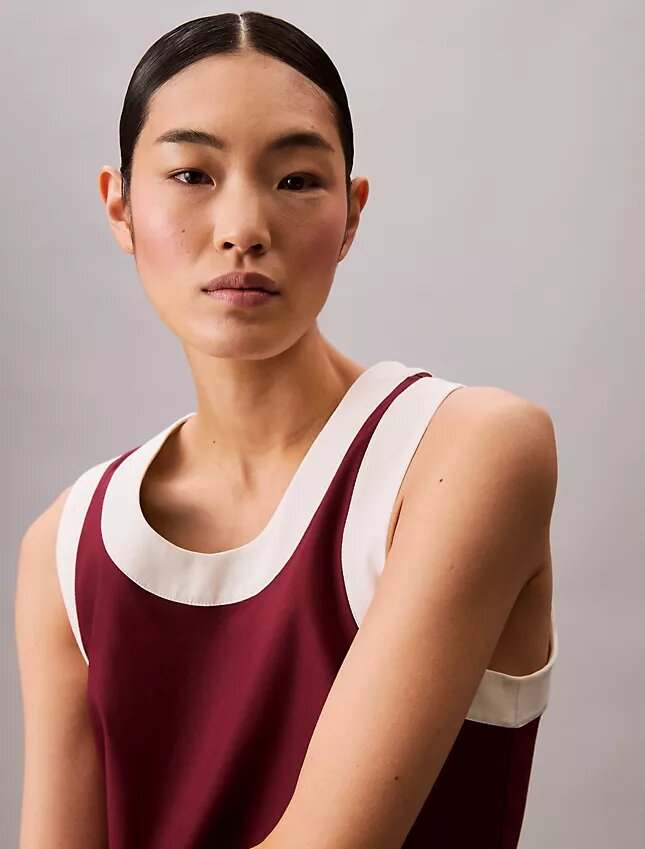 Contrast Trim Relaxed Tank Top Contrast Trim Relaxed Tank Top