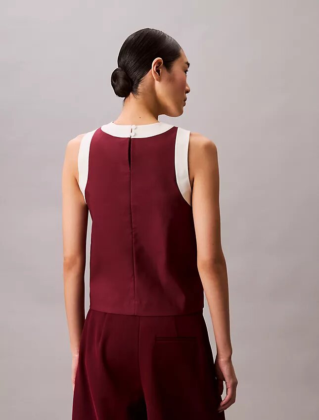 Contrast Trim Relaxed Tank Top Contrast Trim Relaxed Tank Top