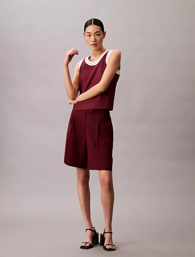 Contrast Trim Relaxed Tank Top Contrast Trim Relaxed Tank Top