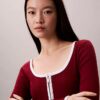 Contrast Trim Rib Cardigan Contrast Trim Rib Cardigan
