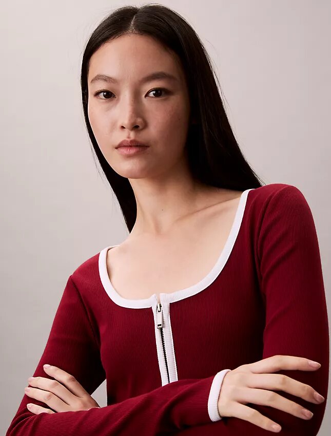 Contrast Trim Rib Cardigan Contrast Trim Rib Cardigan