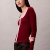 Contrast Trim Rib Cardigan Contrast Trim Rib Cardigan
