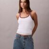 Contrast Trim Rib Tank Top Contrast Trim Rib Tank Top