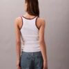 Contrast Trim Rib Tank Top Contrast Trim Rib Tank Top