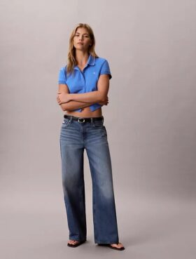 Cooling Jersey Cropped Polo Shirt