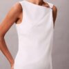 Cotton Asymmetric Drape Sleeveless Top