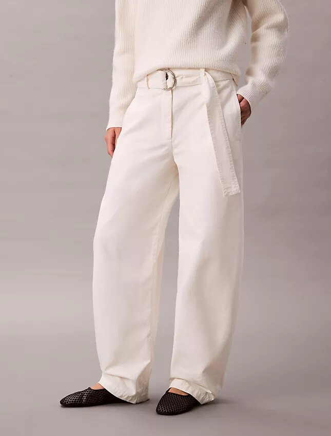 Cotton Belted Pants Cotton Belted Pants