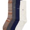 Cotton Blend 4-Pack Dress Socks