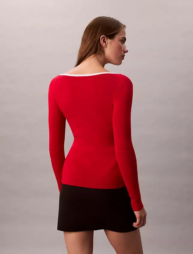 Cotton Blend Classic Scoopneck Sweater Cotton Blend Classic Scoopneck Sweater