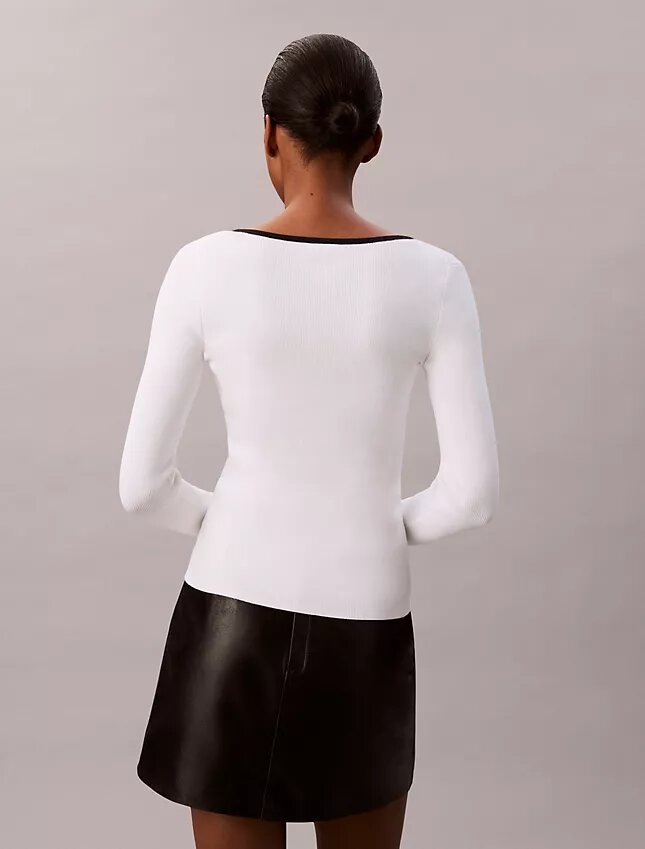 Cotton Blend Classic Scoopneck Sweater Cotton Blend Classic Scoopneck Sweater