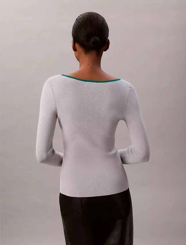Cotton Blend Classic Scoopneck Sweater Cotton Blend Classic Scoopneck Sweater