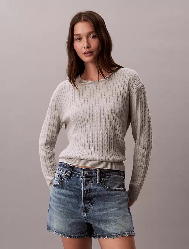 Cotton Cable Knit Sweater Cotton Cable Knit Sweater