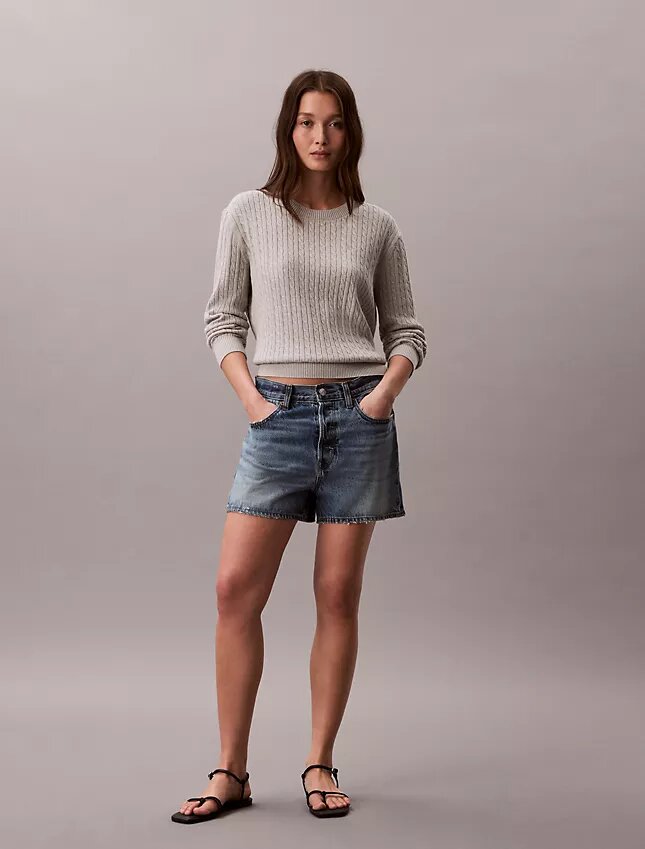 Cotton Cable Knit Sweater Cotton Cable Knit Sweater