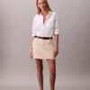 Cotton Chino Mini Skirt