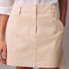 Cotton Chino Mini Skirt
