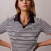 Cotton Contour Rib Polo Tee