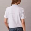 Cotton Contour Rib Polo Tee Cotton Contour Rib Polo Tee