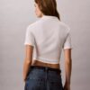 Cotton Contour Rib Polo Tee