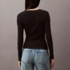 Cotton Contour Rib Slim Fit Long Sleeve T-Shirt Cotton Contour Rib Slim Fit Long Sleeve T-Shirt