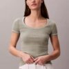 Cotton Contour Rib T-Shirt