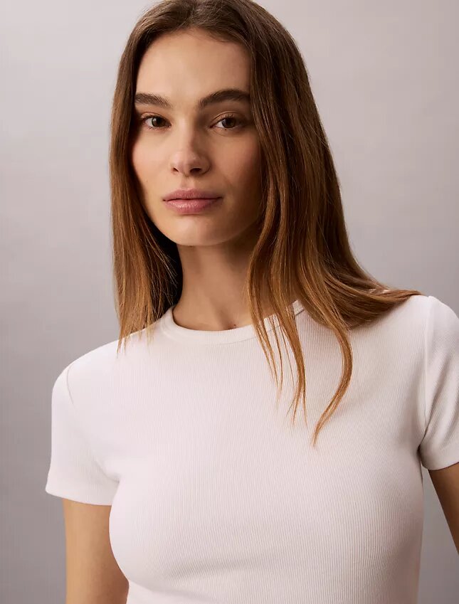 Cotton Contour Rib T-Shirt Cotton Contour Rib T-Shirt