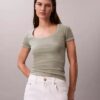 Cotton Contour Rib T-Shirt