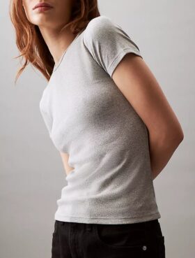 Cotton Contour Rib T-Shirt