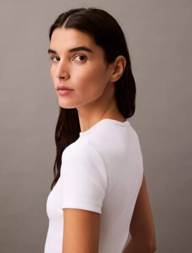 Cotton Contour Rib T-Shirt