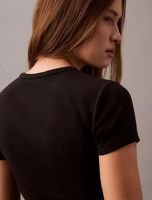 Cotton Contour Rib T-Shirt Cotton Contour Rib T-Shirt