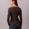 Cotton Contour Rib U-Neck Tee
